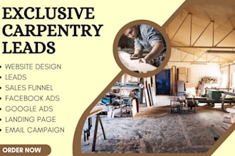 generate highly converting carpentry leads