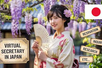 be your japanese virtual assistant and customer support