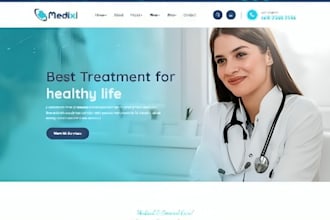 build squarespace medical website healthcare staffing agency homecare dental