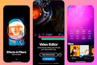 develop powerful and custom video editing mobile app for android and IOS