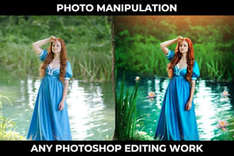 do urgent photo manipulation, face swap, photo editing, quick photoshop editing