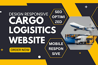 cargo website, logistics website, transport website, dispatch website in 24hrs