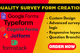 design surveys online forms jotform typeform google form formstack cognito form