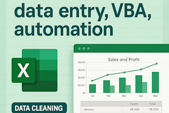 create, clean, and automate excel sheets with formulas, vlookup, pivot table