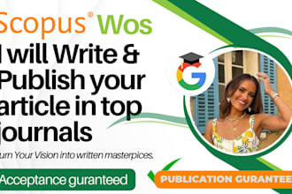 publish your article in sci, scie, scopus, pubmed, springer