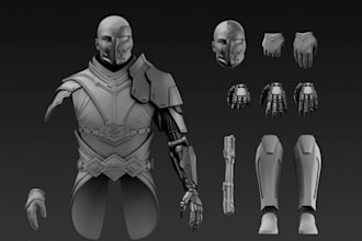 design 3d printable props,custumes,amors,masks,helmets,cosplays,stl,3d printing