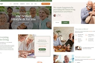 build home care website, elderly care website, senior care website