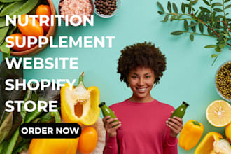 build 7 figure shopify nutrition store vitamin supplement website wix marketing