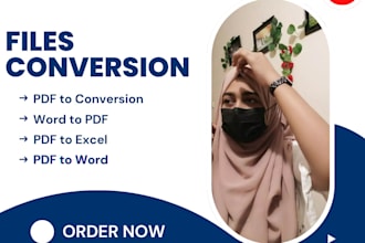 do any file conversion, pdf to excel or image, words to image