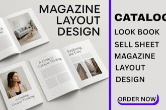 product catalog catalogue design trifold brochure magazine cover design lookbook
