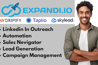 setup expandio linkedin outreach automation cold campaign