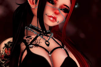 custom vr chat avatar vrc character vrchat 3d model furry avatar anime nsfw vr