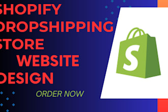 create shopify dropshipping store, design shopify website, payment gateway setup