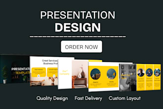 design modern business slides marketing corporate presentation sales pitch deck
