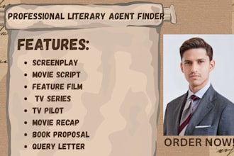 top literary agents for your movie script, feature film, synopsis, query letter