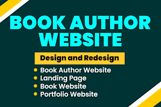 design author website, book author website, business website, book website