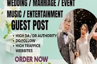 do guest post on da40 fashion, wedding, entertainment blog dofollow backlink
