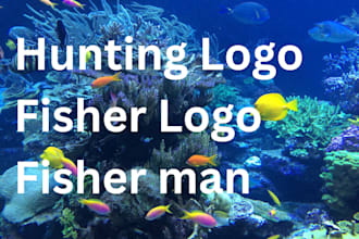 be your hunting fisher logo expert and fisher man