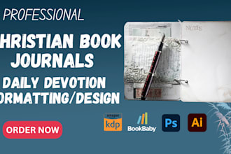 ghostwrite design format christian ebook daily devotion journal, prayer book KDP