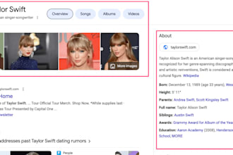 complete google knowledge panel for business or website