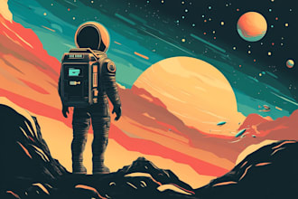 draw sci fi illustration and sci fi art