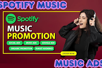 run music ads to promote spotify album promotion, spotify music viral track