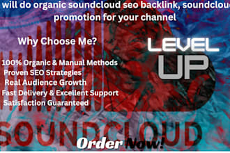 do organic SEO blog backlinks for spotify playlist, podcast, soundcloud, music