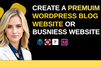 design responsive wordpress blog, business, author website on blueshot