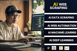 do python ai, web scraping, ai automation, chatbot, data extraction, python task