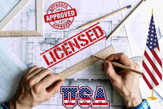 stamp california plan as license civil structural engineer for city permit