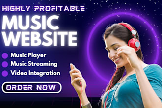 do music website dj website music promotion for record label website and band