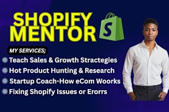 be your shopify mentor shopify assistance shopify sales coach and sales manager
