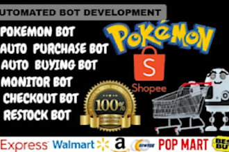 auto purchase bot shopping bot checkout bot pokemon bot target bot carting