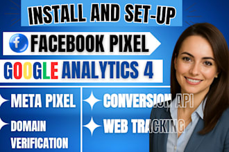 setup meta facebook pixel, google analytics 4, gtm conversion API for ecommerce