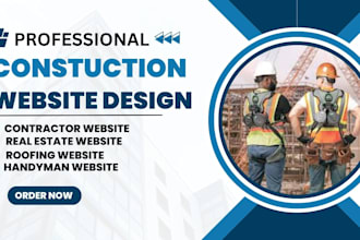 construction website, roofing website, contractor, handyman, real estate website