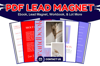 design ebook, lead magnet, workbook, and pdf lead magnet