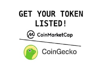 easily get your token or coin listed on coinmarketcap coingecko cex and dex