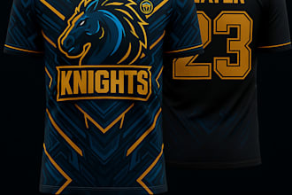 custom esports jersey design