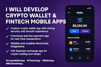 build crypto wallet app fintech app wallet app blockchain app mobile payment app