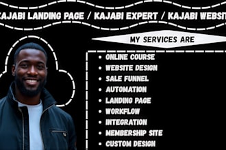 create kajabi online course program, kajabi landing page, kajabi website design