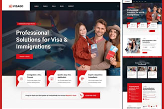 build an immigration website immigration landing page layer website visa website