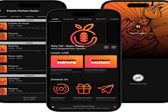 create android app for multi radio stations with admin panel