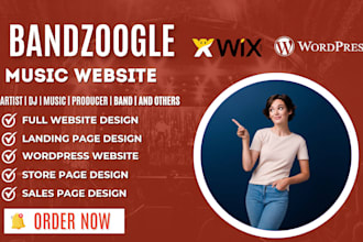 wordpress music album website, video store tape store record website, bandzoogle