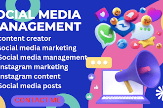 be acting as your social media marketing manager and content creator