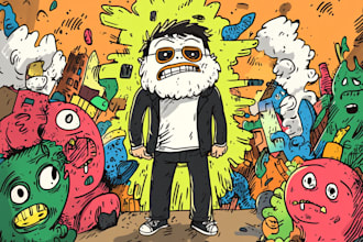 do cartoons, nft art, and doodle illustrations in my own way