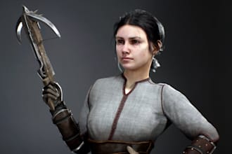 3d game character,full character design zbrush 3d print,fantasy 3d tabletop mini
