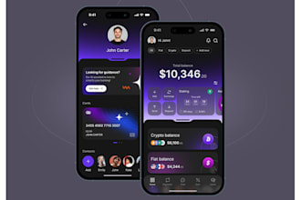 develop neo bank app, crypto exchange app, dex exchange app, web3 app