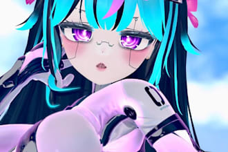 create a fully custom vrchat avatar, furry avatar, 3d vtuber with VR character