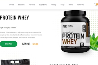 build elegant and profitable nootropic store supplement ecommerce store website
