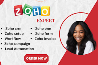 setup zoho custom invoice CRM automation zoho forms workflow xero